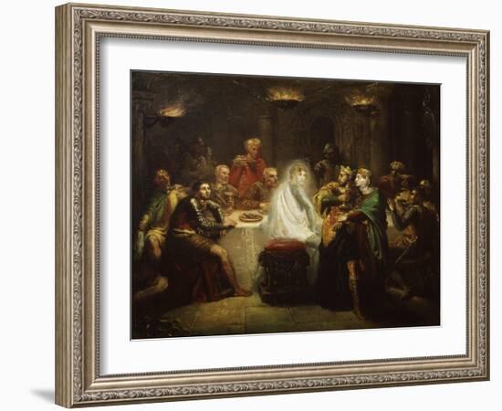 Banquo's Ghost from Macbeth, by William Shakespeare-Theodore Chasseriau-Framed Giclee Print