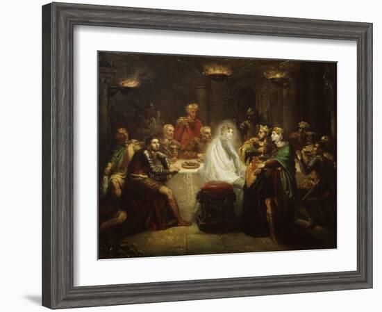 Banquo's Ghost from Macbeth, by William Shakespeare-Theodore Chasseriau-Framed Giclee Print