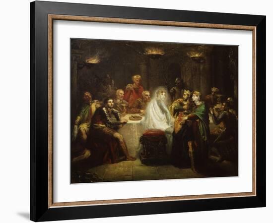 Banquo's Ghost from Macbeth, by William Shakespeare-Theodore Chasseriau-Framed Giclee Print