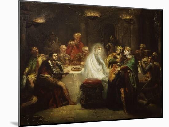 Banquo's Ghost from Macbeth, by William Shakespeare-Theodore Chasseriau-Mounted Giclee Print