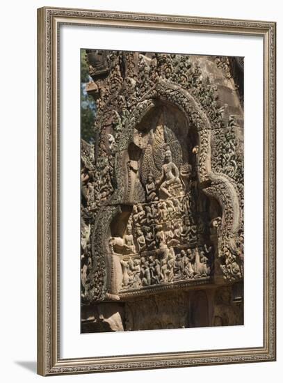 Banteay Srei Hindu Temple, Nr Angkor, Siem Reap, Cambodia-Robert Harding-Framed Photographic Print