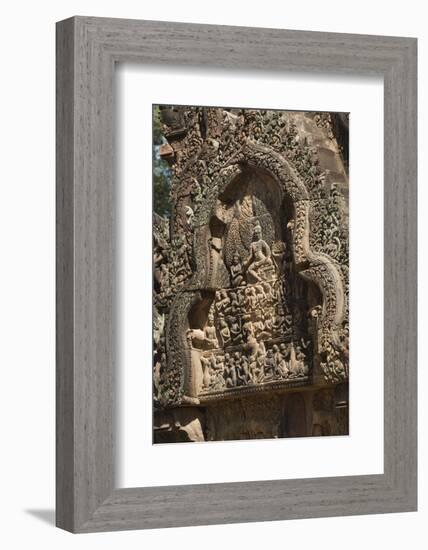 Banteay Srei Hindu Temple, Nr Angkor, Siem Reap, Cambodia-Robert Harding-Framed Photographic Print