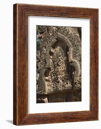 Banteay Srei Hindu Temple, Nr Angkor, Siem Reap, Cambodia-Robert Harding-Framed Photographic Print