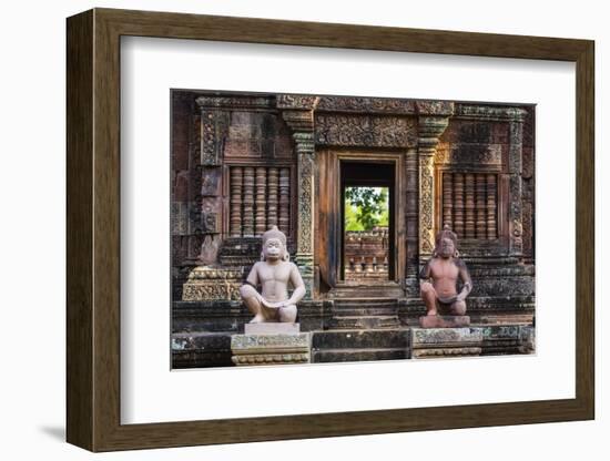 Banteay Srei Temple in Angkor-Michael Nolan-Framed Photographic Print