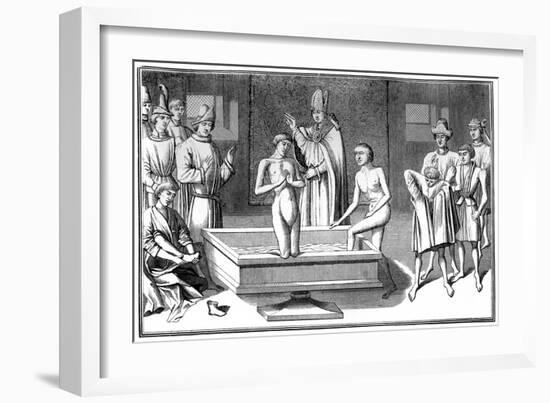 Baptism, 15th Century-Cottard-Framed Giclee Print