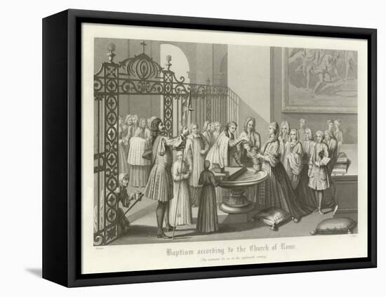 Baptism According to the Church of Rome, 18th Century-null-Framed Premier Image Canvas