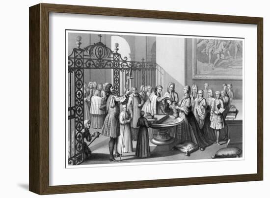 Baptism According to the Church of Rome-Andrew Thomas-Framed Giclee Print