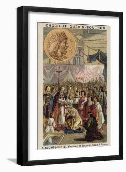 Baptism and Coronation of Clovis I at Reims, 496-null-Framed Giclee Print
