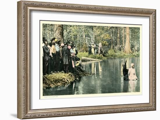 Baptism in the Lake-null-Framed Art Print