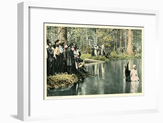 Baptism in the Lake-null-Framed Art Print