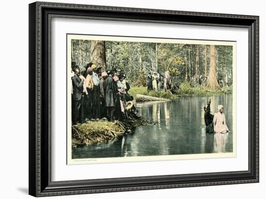 Baptism in the Lake-null-Framed Art Print