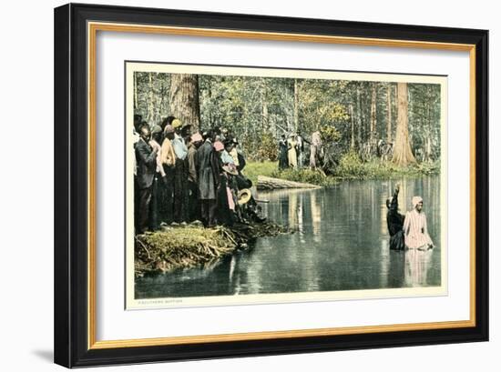 Baptism in the Lake-null-Framed Art Print