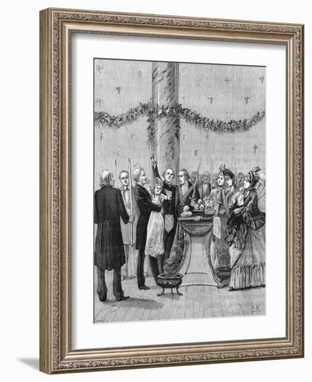 Baptism of Baby Mason-Leo Taxil-Framed Art Print