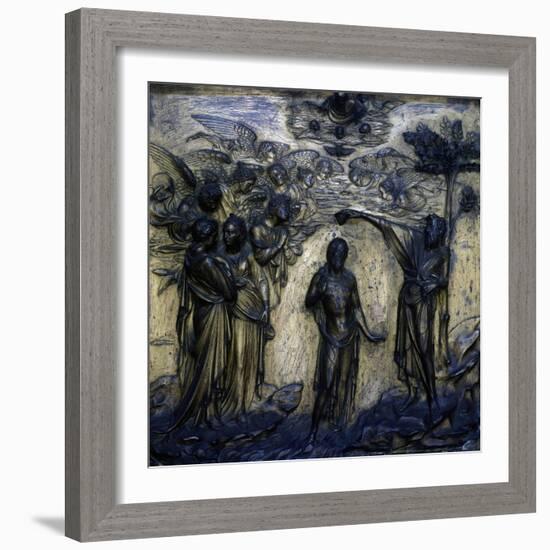 Baptism of Christ, 1417-1427-Lorenzo Ghiberti-Framed Giclee Print