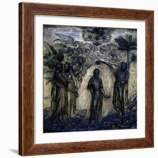 Baptism of Christ, 1417-1427-Lorenzo Ghiberti-Framed Giclee Print