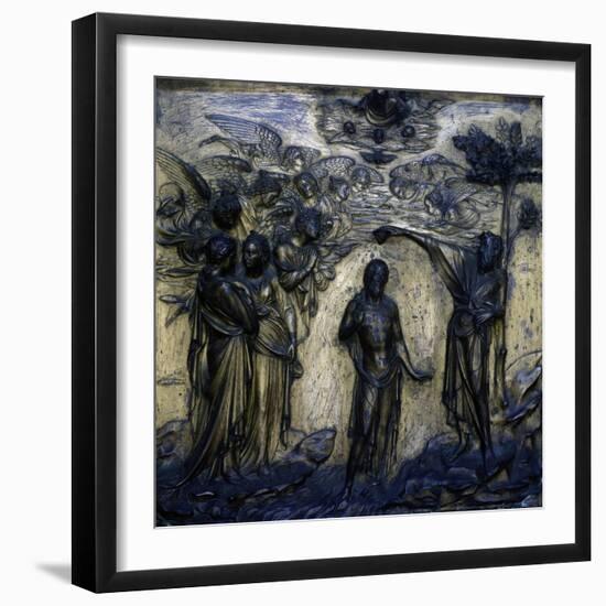 Baptism of Christ, 1417-1427-Lorenzo Ghiberti-Framed Giclee Print