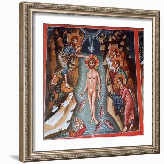 Baptism of Christ, 1494-Philippos Goul-Framed Giclee Print