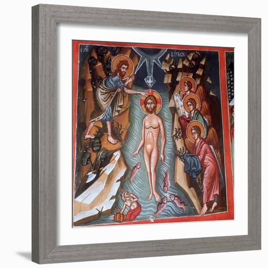 Baptism of Christ, 1494-Philippos Goul-Framed Giclee Print