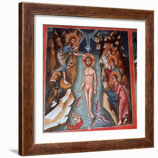 Baptism of Christ, 1494-Philippos Goul-Framed Giclee Print
