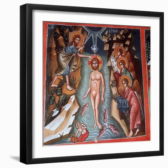 Baptism of Christ, 1494-Philippos Goul-Framed Giclee Print