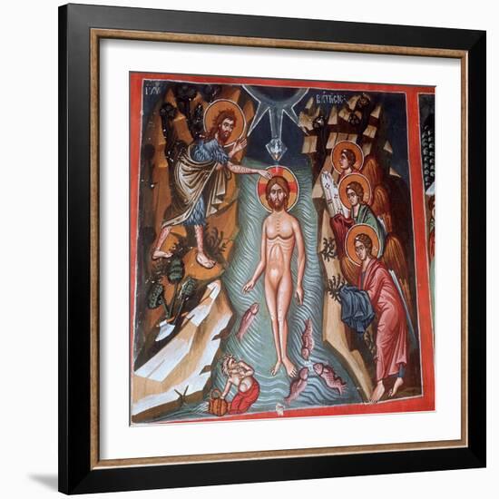 Baptism of Christ, 1494-Philippos Goul-Framed Giclee Print