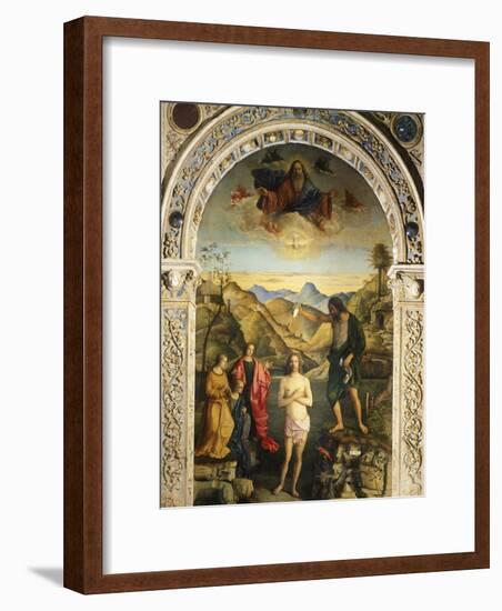 Baptism of Christ, 1500-1502-Giovanni Bellini-Framed Giclee Print