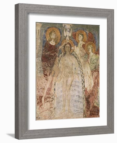 Baptism of Christ, Angels and Saints, Hocheppan Chapel, Eppan Der Weinstrasse, Trentino- Alto Adige-null-Framed Giclee Print