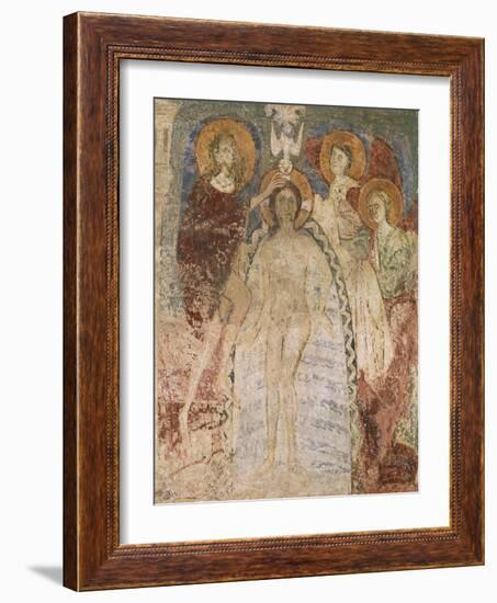 Baptism of Christ, Angels and Saints, Hocheppan Chapel, Eppan Der Weinstrasse, Trentino- Alto Adige-null-Framed Giclee Print