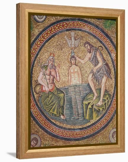 Baptism of Christ by John the Baptist-Byzantine School-Framed Premier Image Canvas