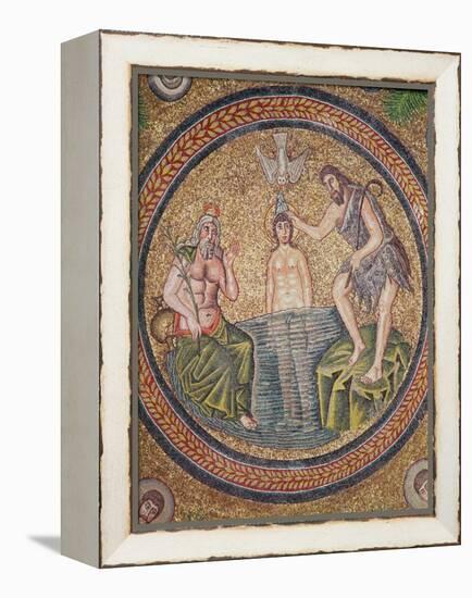 Baptism of Christ by John the Baptist-Byzantine School-Framed Premier Image Canvas