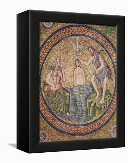 Baptism of Christ by John the Baptist-Byzantine School-Framed Premier Image Canvas