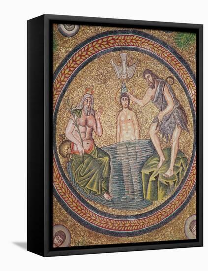 Baptism of Christ by John the Baptist-Byzantine School-Framed Premier Image Canvas