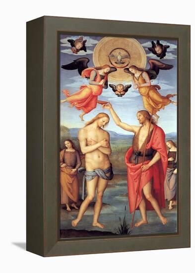 Baptism of Christ, C. 1512-Perugino-Framed Premier Image Canvas