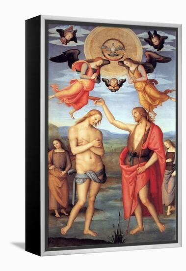 Baptism of Christ, C. 1512-Perugino-Framed Premier Image Canvas