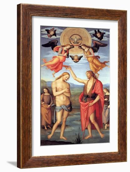 Baptism of Christ, C. 1512-Perugino-Framed Giclee Print