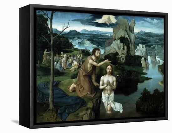 Baptism of Christ, Ca. 1515.-Joachim Patenir-Framed Premier Image Canvas