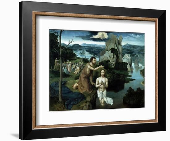 Baptism of Christ, Ca. 1515.-Joachim Patenir-Framed Giclee Print