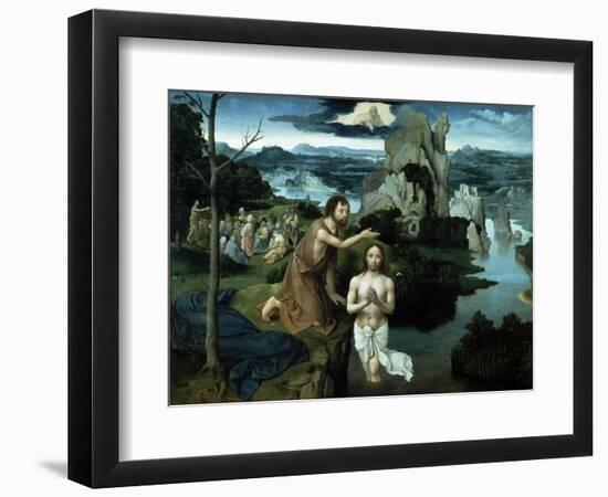 Baptism of Christ, Ca. 1515.-Joachim Patenir-Framed Giclee Print