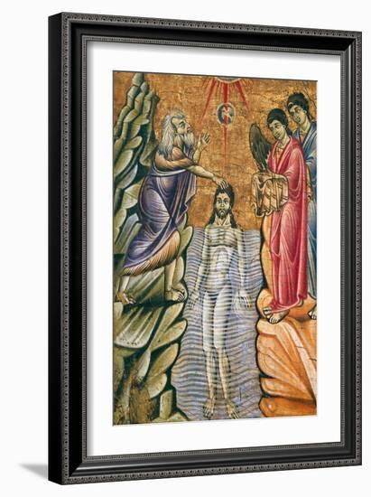 Baptism of Christ, Late 1200-null-Framed Giclee Print