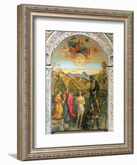 Baptism of Christ, St. John Altarpiece-Giovanni Bellini-Framed Giclee Print