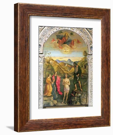 Baptism of Christ, St. John Altarpiece-Giovanni Bellini-Framed Giclee Print