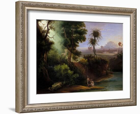 Baptism of Christ-Hermann Corrodi-Framed Giclee Print