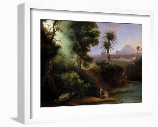 Baptism of Christ-Hermann Corrodi-Framed Giclee Print