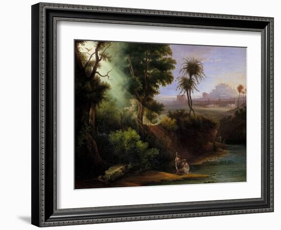 Baptism of Christ-Hermann Corrodi-Framed Giclee Print