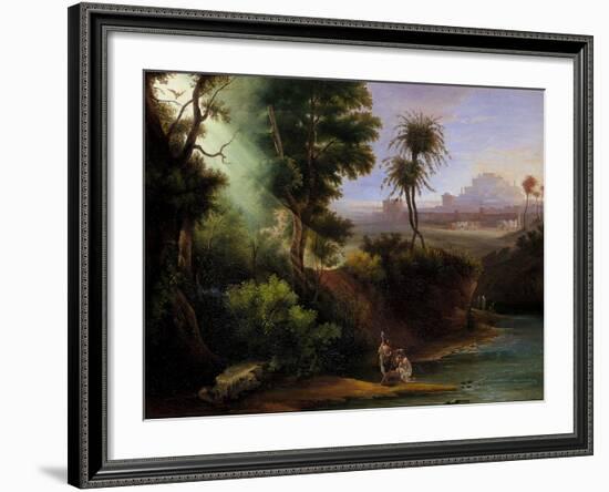 Baptism of Christ-Hermann Corrodi-Framed Giclee Print