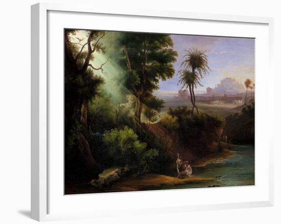 Baptism of Christ-Hermann Corrodi-Framed Giclee Print