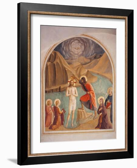 Baptism of Christ-Beato Angelico-Framed Art Print