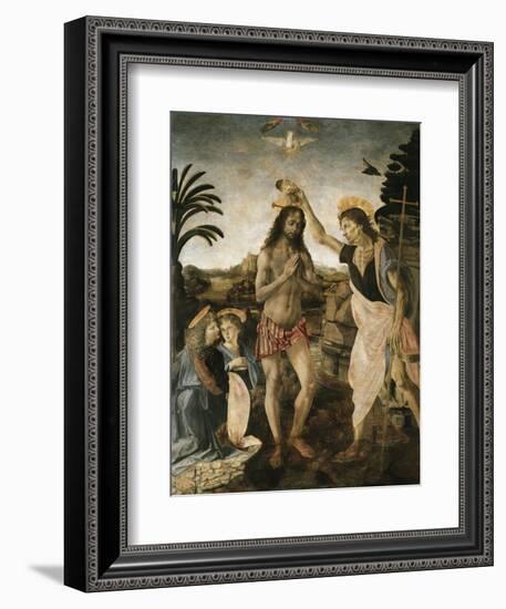 Baptism of Christ-Leonardo da Vinci-Framed Giclee Print