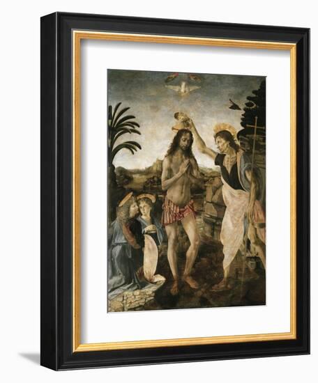 Baptism of Christ-Leonardo da Vinci-Framed Giclee Print