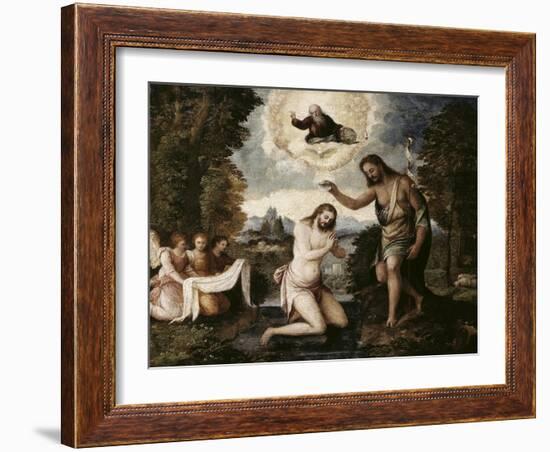 Baptism of Christ-Paris Bordone-Framed Giclee Print